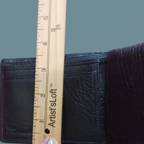 Polo Ralph Lauren Black Leather Bi-Fold Wallet With Box - Picture 5 of 11